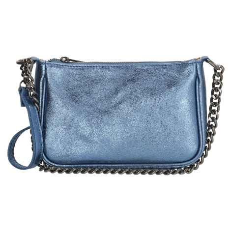 Modrá lakovaná luxusná crossbody kabelka „Majesty“