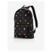 Čierny dámsky skladací batoh s bodkami Reisenthel Mini Maxi Rucksack Dots