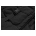 Čierna vypasovaná dámska zimná bunda (H-1071-01)