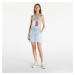 Šaty Tommy Jeans Dungaree Flag Dress Denim Light