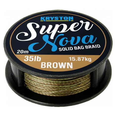 Kryston náväzcová šnúrka super nova solid braid piesková 20 m-nosnosť 25 lb