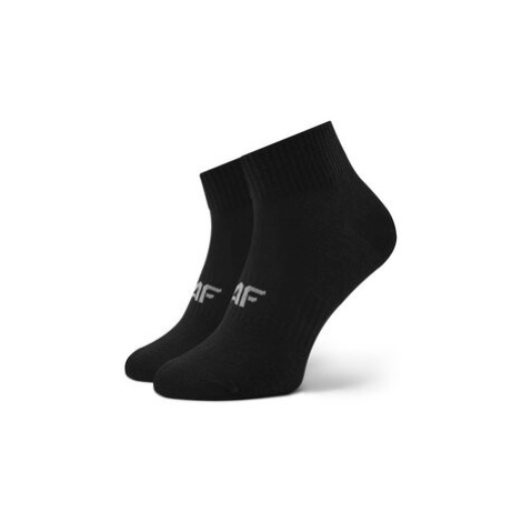 4F Súprava 3 párov vysokých dámskych ponožiek H4Z22-SOD303 Čierna