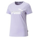 Puma ESS+ METALLIC LOGO TEE Dámske tričko, fialová, veľkosť