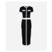 Šaty Karl Lagerfeld Classic Knit Dress Black/White