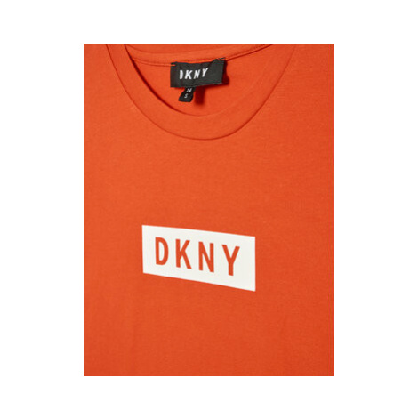 DKNY Tričko D35R93 M Oranžová Regular Fit