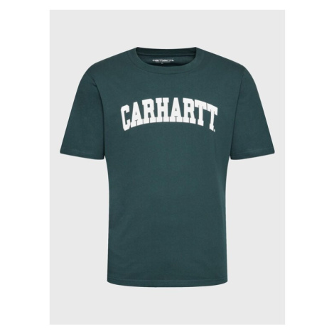 Carhartt WIP Tričko University I028990 Zelená Regular Fit