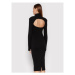 Remain Úpletové šaty Zea RM872 Čierna Slim Fit