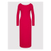 Armani Exchange Úpletové šaty 6KYA88 YJ6TZ 1492 Ružová Slim Fit