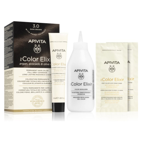 Apivita My Color Elixir farba na vlasy bez amoniaku odtieň 7.35 Blonde Gold Mahogany