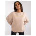 Beige women's sweatshirt with Damiette inscription