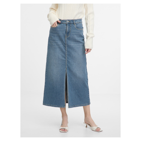 Blue women's denim maxi skirt ORSAY - Women's