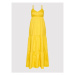 Rinascimento Letné šaty CFC0017921002 Žltá Relaxed Fit