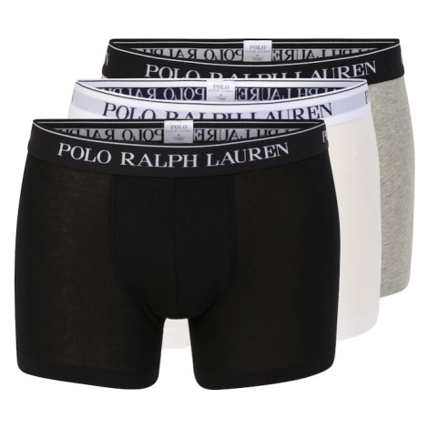 Polo Ralph Lauren Boxerky  sivá melírovaná / čierna / biela / šedobiela