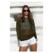 Trendyol Khaki Super Wide Fit Cotton Openwork/Perforated Knitwear Sweater