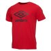 Umbro LARGE LOGO TEE ESSENTIALS Pánske tričko, červená, veľkosť