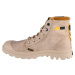 UNISEX BÉŽOVÉ ČLENKOVÉ TOPÁNKY NA PLATFORME PALLADIUM PAMPA SURPLUS 74389-210-M