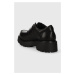 Kožené mokasíny Vagabond Shoemakers COSMO 2.0 dámske, čierna farba, na platforme, 5449.301.20