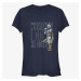 Queens Star Wars: Mandalorian - It Follows Women's T-Shirt Navy Blue