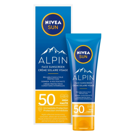 NIVEA Sun Alpin Pleťový krém na opaľovanie OF 50 50 ml