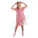 Denokids Chubby Cat Girl's Poplin Pink Ruffle Summer Dress