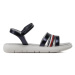 Tommy Hilfiger Sandále Stripes Velcro T4A2-32771-1372 S Tmavomodrá