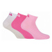 Fila QUARTER PLAIN SOCKS 3P Ponožky, ružová, veľkosť