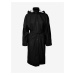 Čierna dlhá ľahká bunda s kapucňou a povrchovou úpravou VERO MODA Shady Feline