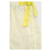 Detské bavlnené šortky United Colors of Benetton žltá farba, vzorované,
