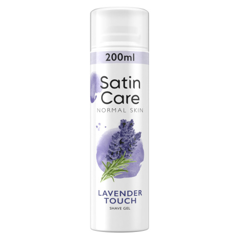 Gillette Satin Care Gel na holenie Normal Skin Lavender Touch 200 ml