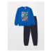 LC Waikiki Crew Neck Marvel Printed Long Sleeve Boy's Sweatshirt and Sweatpants