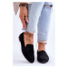 Suede Comfortable Moccasins Black Giovana