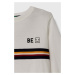 Detská bavlnená košeľa s dlhým rukávom United Colors of Benetton biela farba, s nášivkou