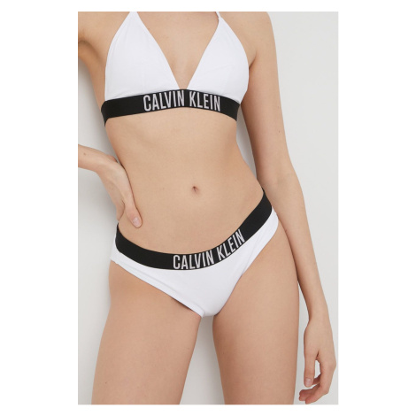 Plavkové nohavičky Calvin Klein biela farba,,KW0KW01859