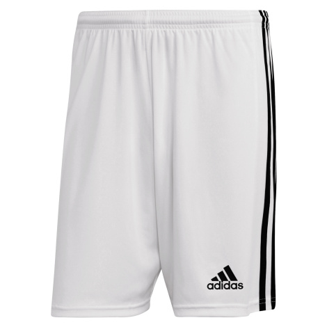 Futbalové šortky pre dospelých Squadra biele Adidas