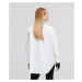 Košeľa Karl Lagerfeld Rhinestone Collar Shirt White