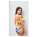 Žlté vzorované push-up bikiny Aruba 23/W kolor 719