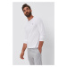Tričko s dlhým rukávom Polo Ralph Lauren pánske,biela farba,jednofarebné,714844759004