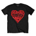 Nirvana tričko Poppy Heart Čierna