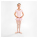 Dievčenský baletný trikot so sukničkou ružový