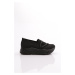 DGN M030 Women's Stone String Thick Sole Ballerinas Black