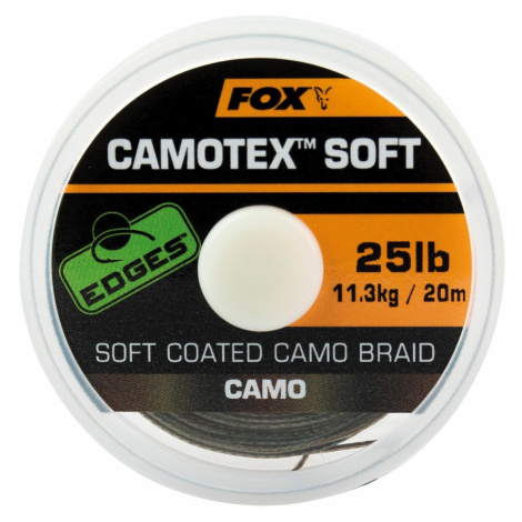 Fox náväzcová šnúrka edges camotex soft 20 m-priemer 25 lb / nosnosť 11,3 kg