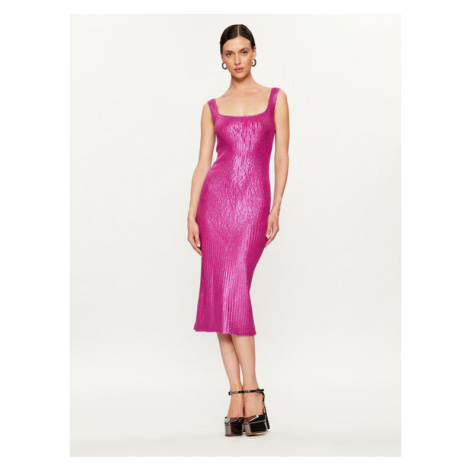 Pinko Úpletové šaty Costina 102211 A1BF Ružová Slim Fit