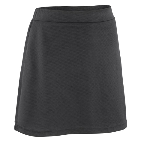 SPIRO Detská športová sukňa so šortkami - Čierna