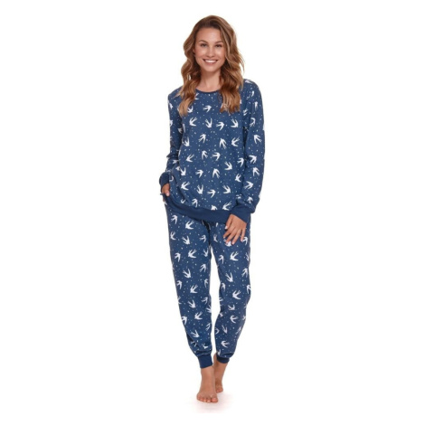 Dámský hřejivý komplet modrý s model 16239736 - DN Nightwear