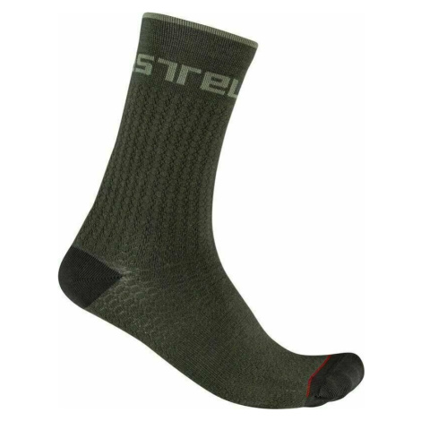 Castelli Distanza 20 Sock Military Green S/M Cyklo ponožky