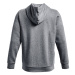 Pánska tréningová mikina so zipsom UNDER ARMOUR UA Essential Fleece FZ Hood-GRY-1373881-012