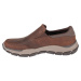 Hnedé kožené slip-on topánky Skechers Respected - Calum 204480-CDB