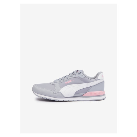 Puma ST Runne Light Grey Women's Suede Detailing Sneakers - Ladies