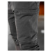 Sivé pánske kapsáčové jogger nohavice Bolf 0475