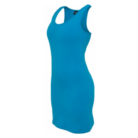 Urban Classics Ladies Sleeveless Dress turquoise - Veľkosť:M
